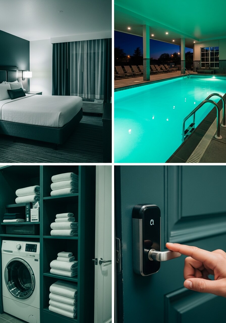 Illustrated overview of everything included in an SWMI Hotels room rate