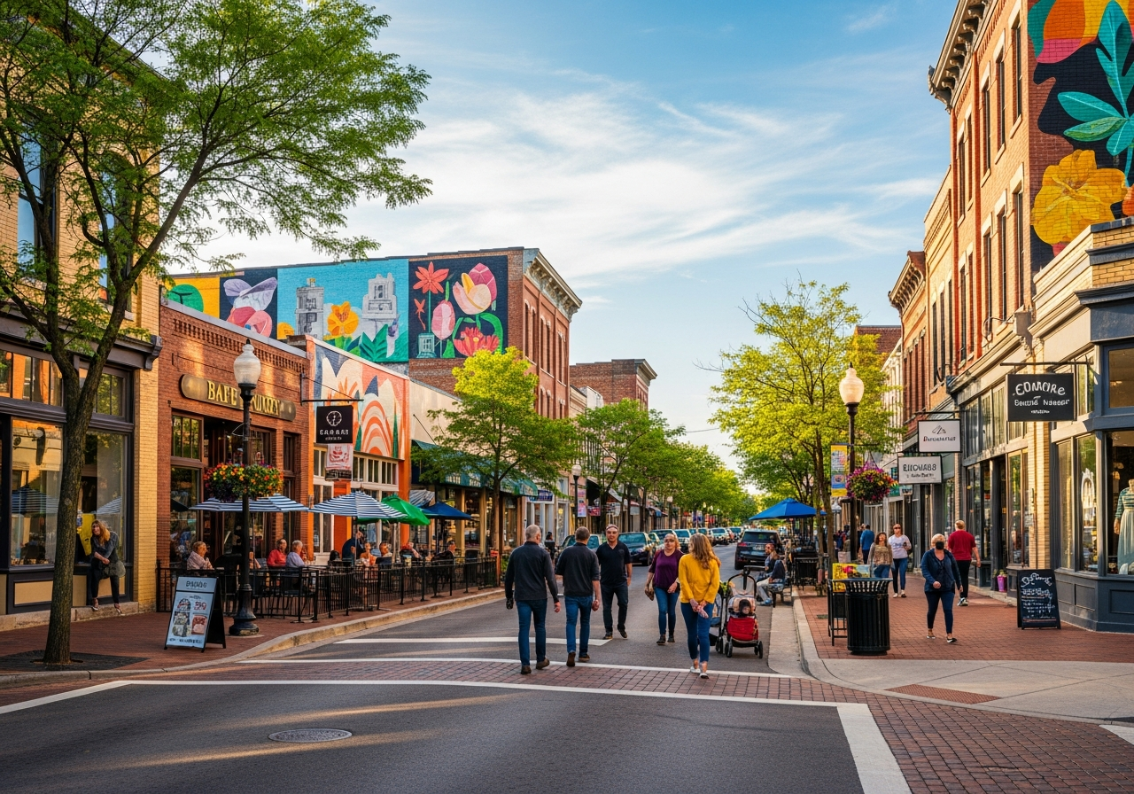 Downtown Benton Harbor area