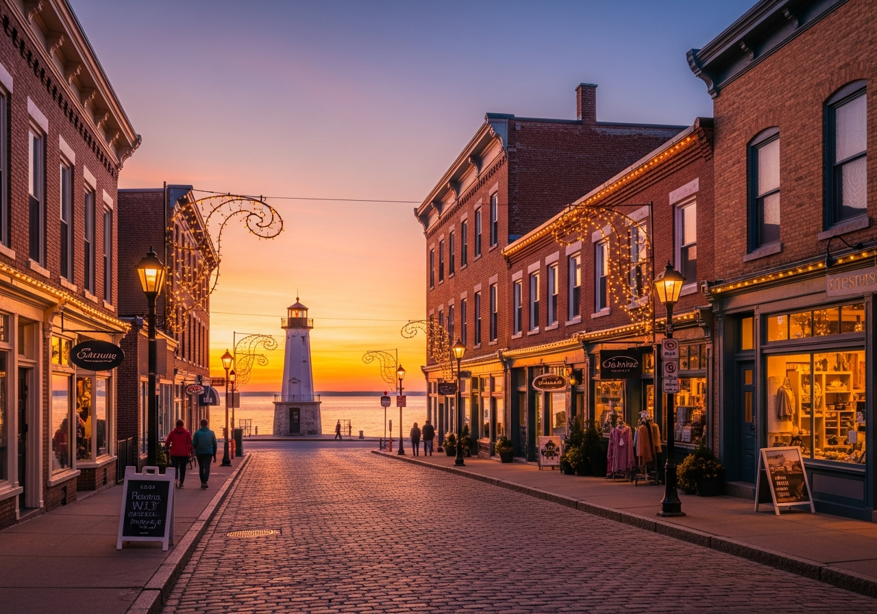 Downtown Saint Joseph, Michigan near SWMI Hotels in Benton Harbor