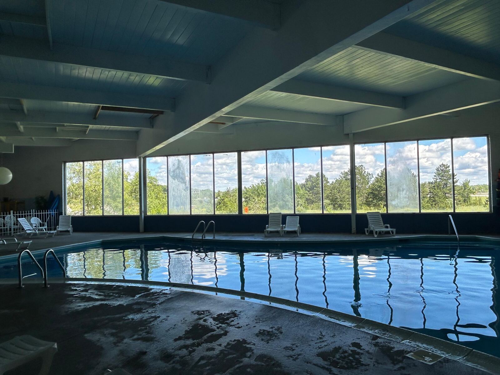 Extended-Stay Suites Quiet Wing indoor pool at 798 Ferguson Drive, Benton Harbor, Michigan